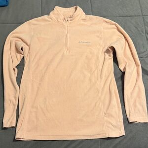 Columbia Soft Peach Fleece Quarter-Zip